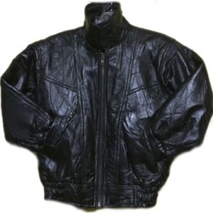 🖤 Leather Bomber Jacket 8/9